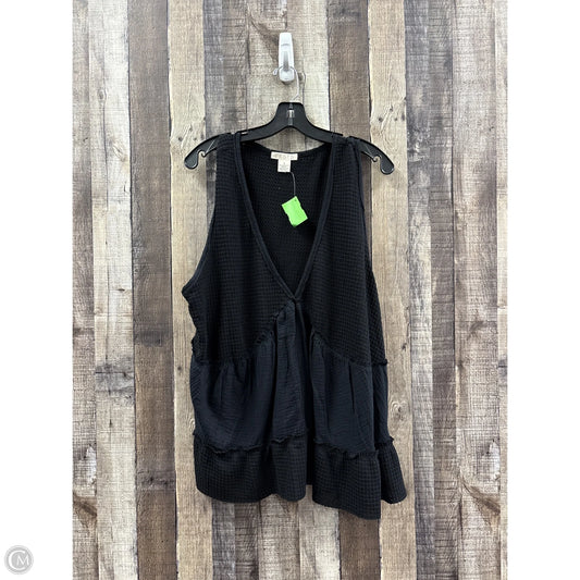Top Sleeveless By Cme In Black, Size: 3x