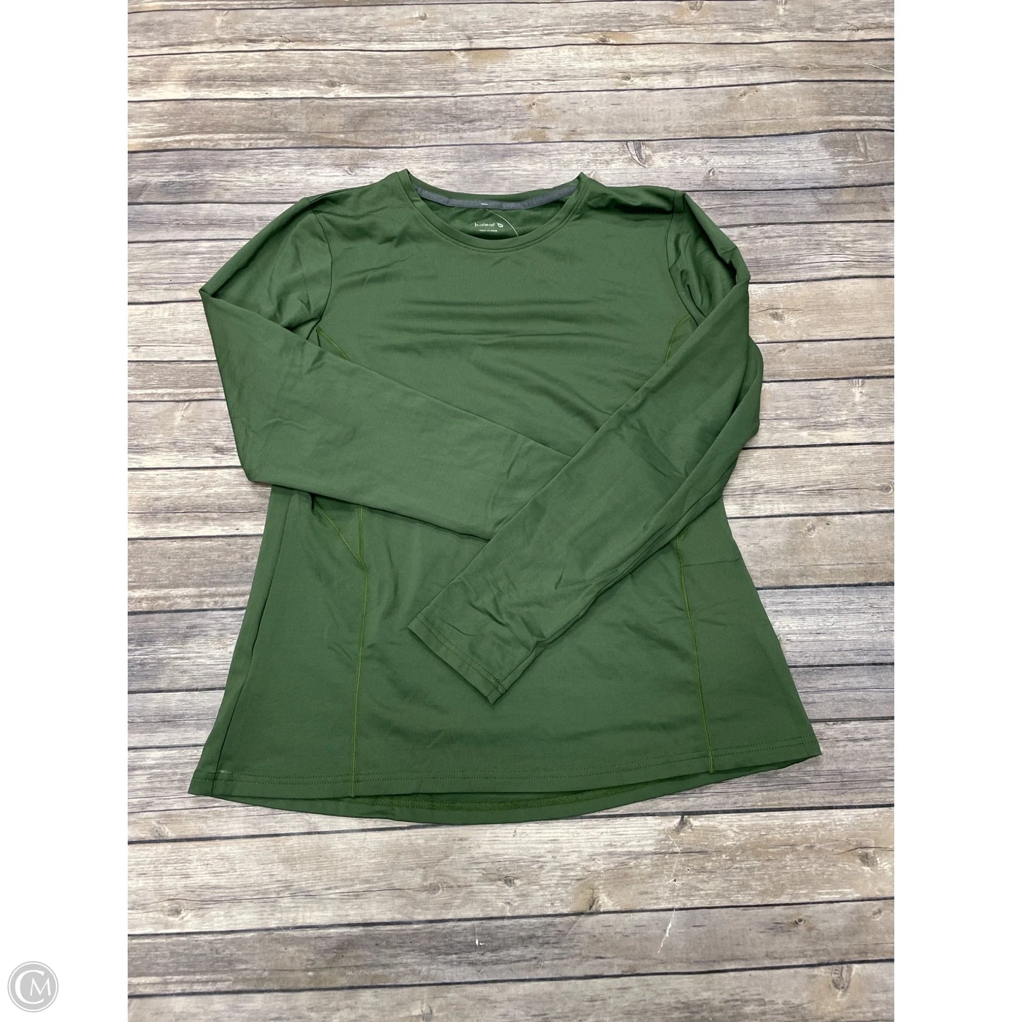 Athletic Top Long Sleeve Crewneck By Baleaf In Green, Size: 2x