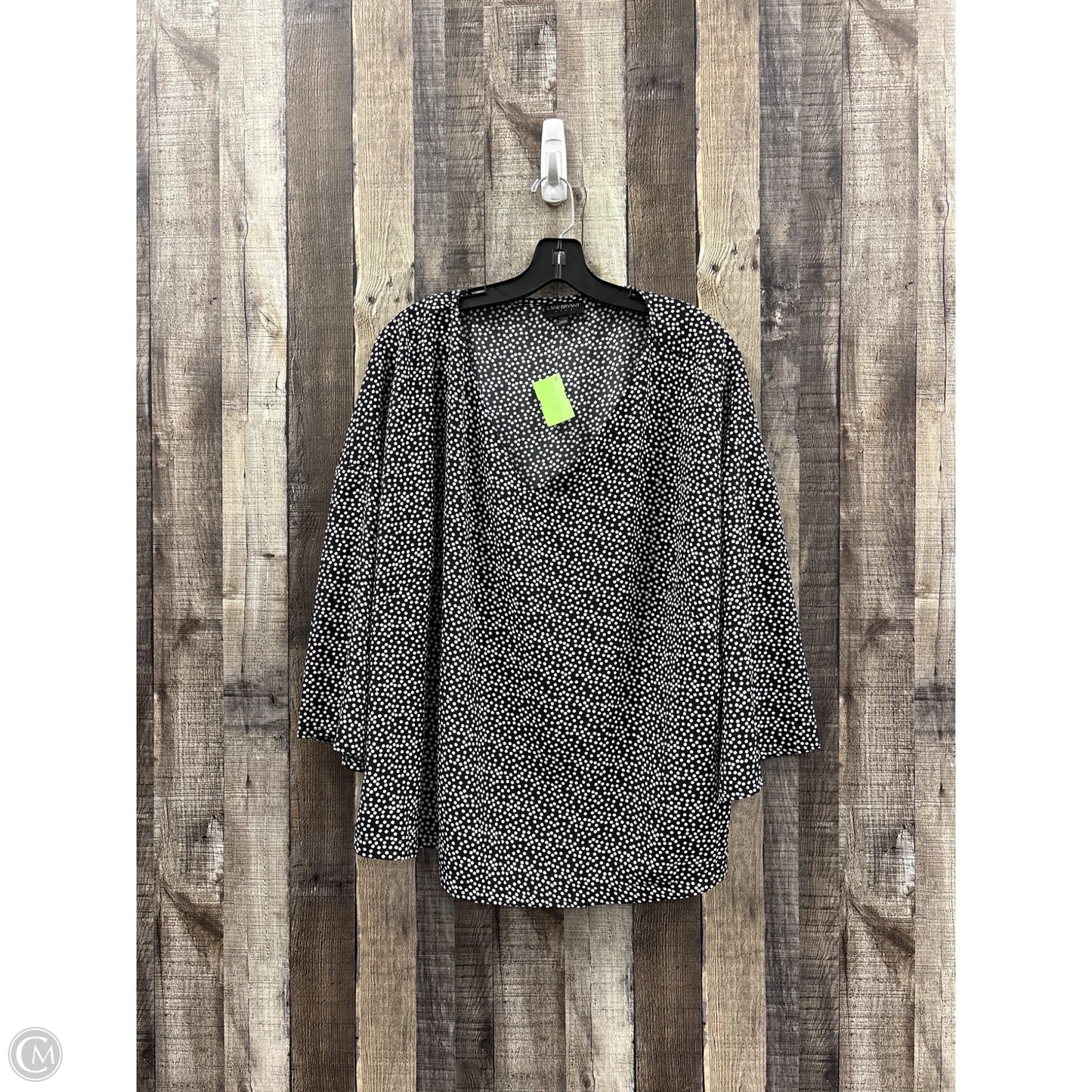 Top Long Sleeve By Lane Bryant In Polkadot Pattern, Size: 2x
