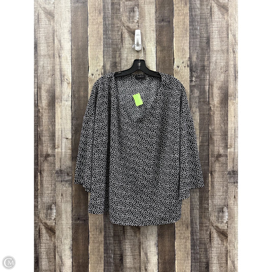 Top Long Sleeve By Lane Bryant In Polkadot Pattern, Size: 2x