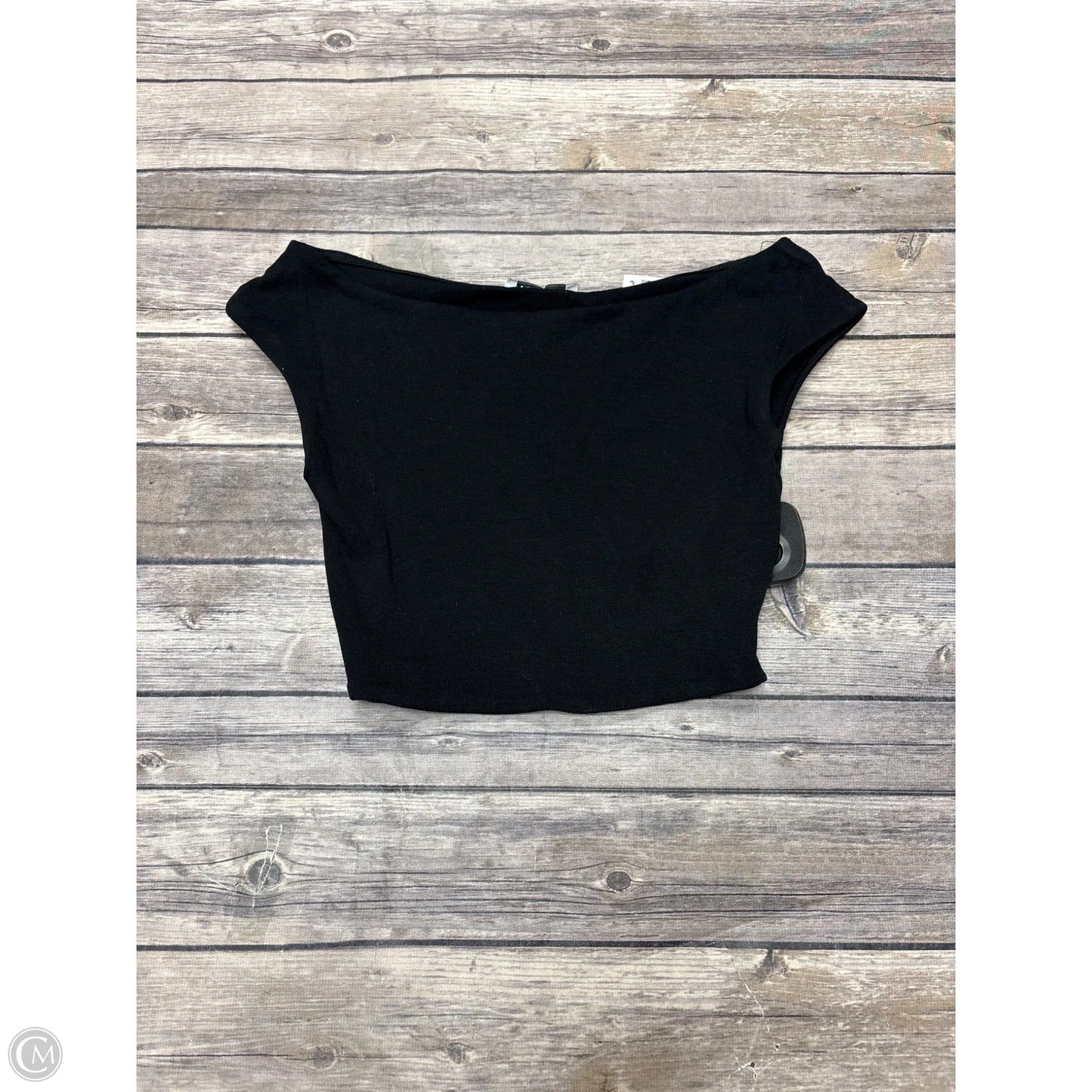 Top Sleeveless By Zara In Black, Size: S