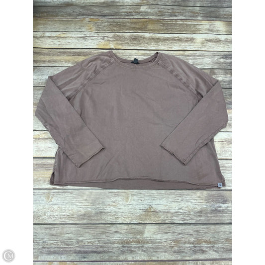 Top Long Sleeve By Eddie Bauer In Brown, Size: 2x