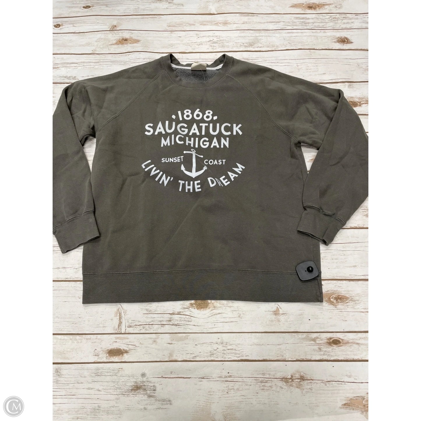 Sweatshirt Crewneck By Cmb In Green, Size: M