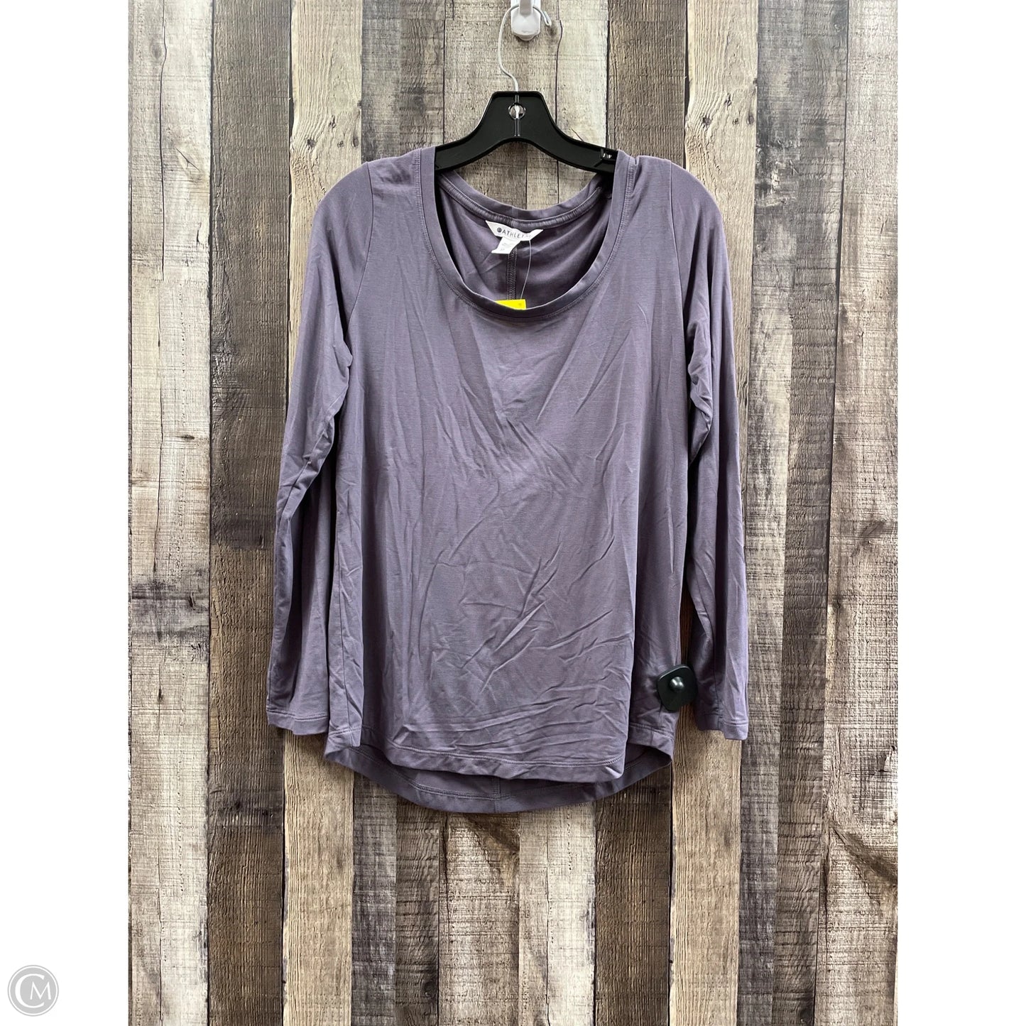 Athletic Top Long Sleeve Collar By Athleta In Purple, Size: Xs