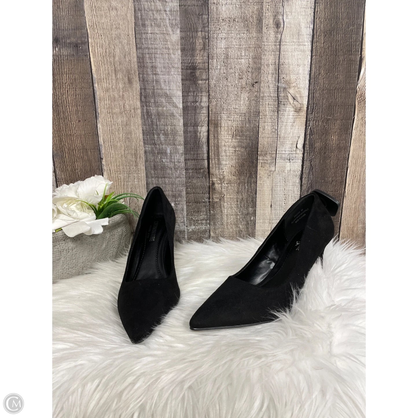Shoes Heels Stiletto By Cushionaire In Black, Size: 8