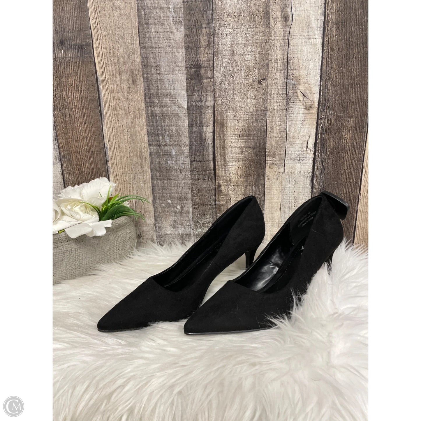 Shoes Heels Stiletto By Cushionaire In Black, Size: 8