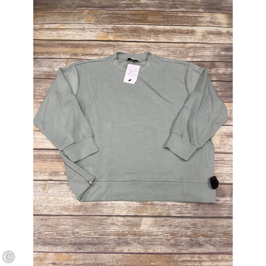 Top Long Sleeve By Magaschoni In Green, Size: 1x