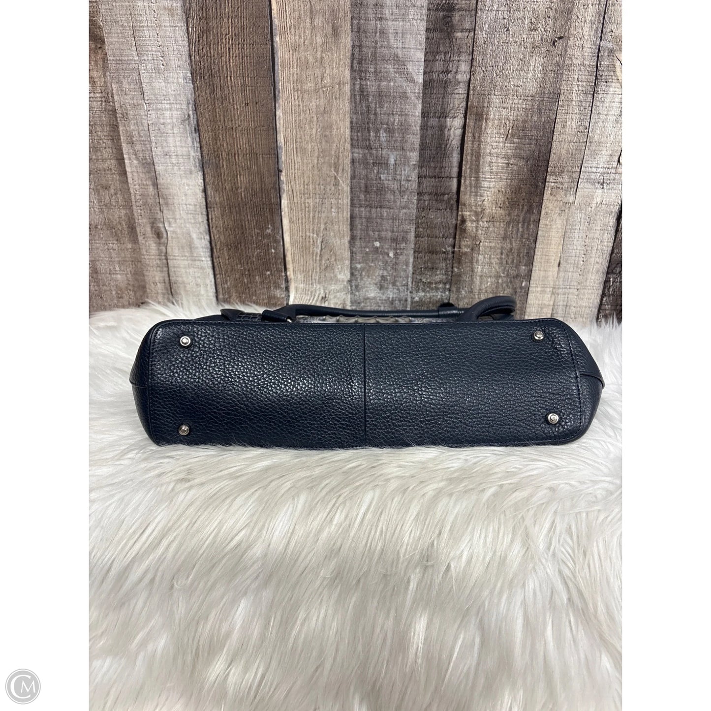 Handbag Leather By Cme, Size: Medium