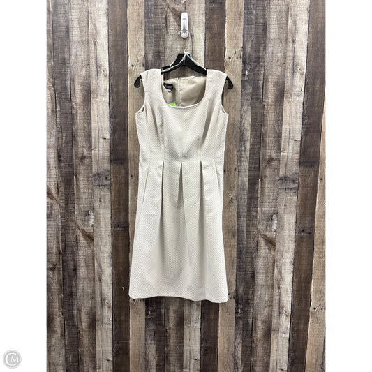 Dress Casual Midi By Evan-picone In Taupe, Size: 6