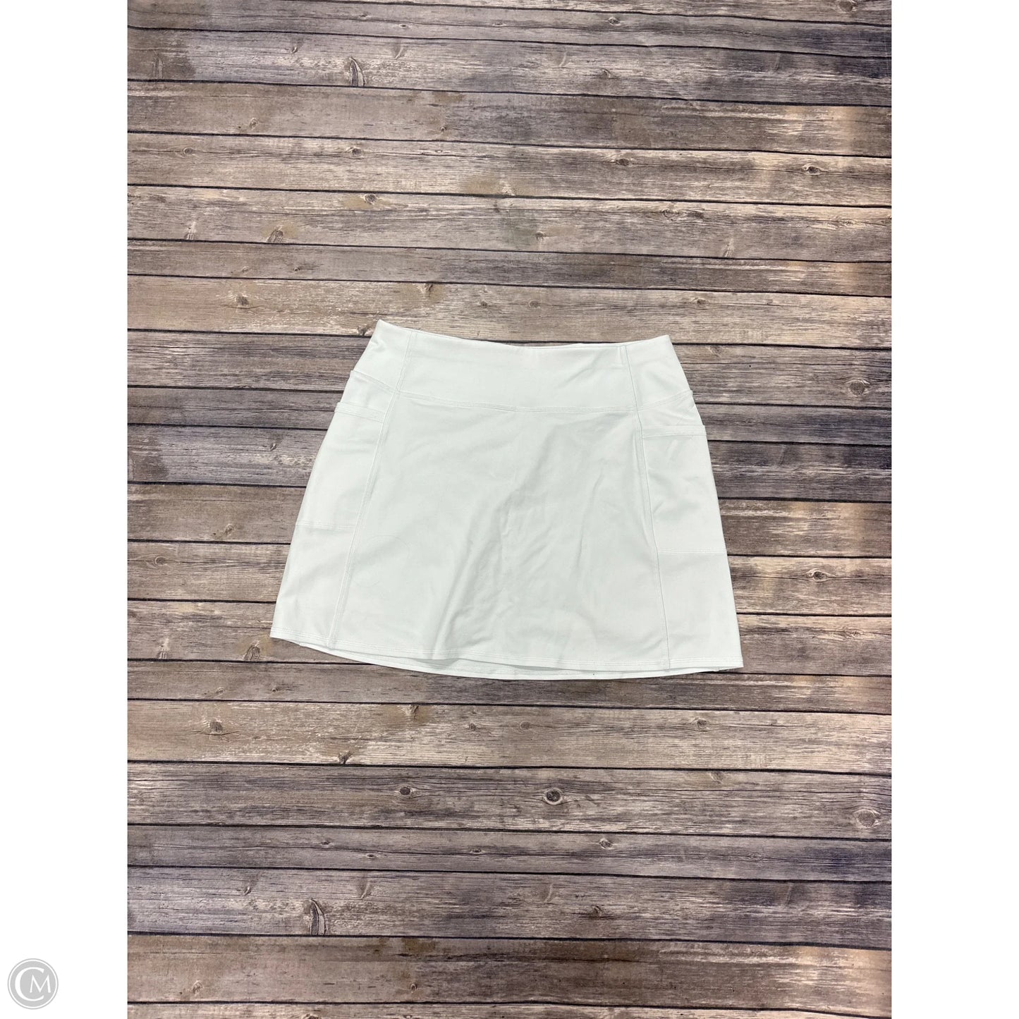 Athletic Skort By Skechers In White, Size: L
