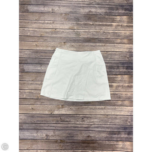 Athletic Skort By Skechers In White, Size: L
