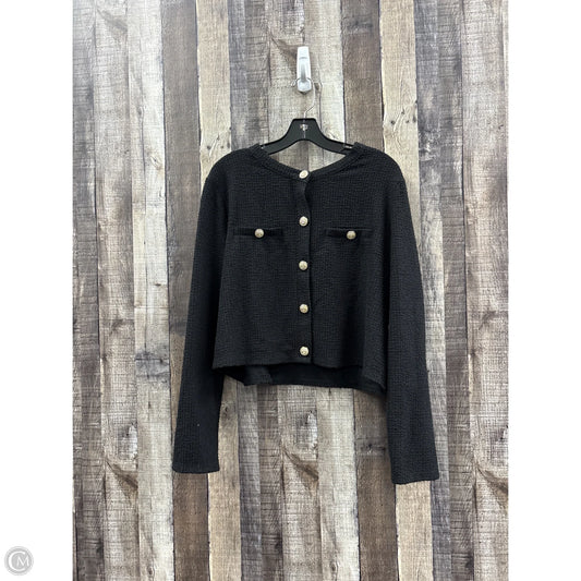 Top Long Sleeve By H&m In Black, Size: Xl