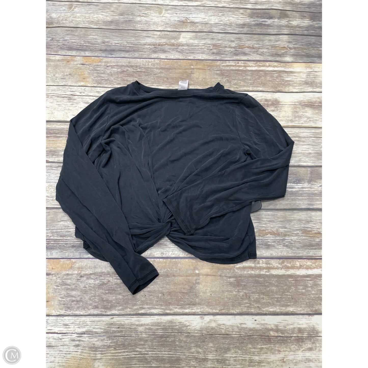 Athletic Top Long Sleeve Crewneck By Joy Lab In Black, Size: L