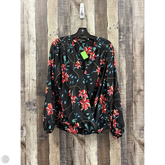 Top Long Sleeve By Inc In Multi-colored, Size: M