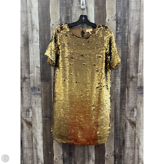 Dress Party Midi By Cme In Gold, Size: Xs