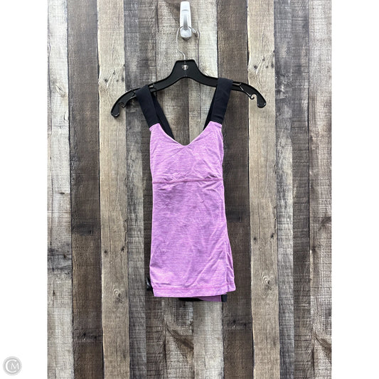 Athletic Tank Top By Lululemon In Purple, Size: 4