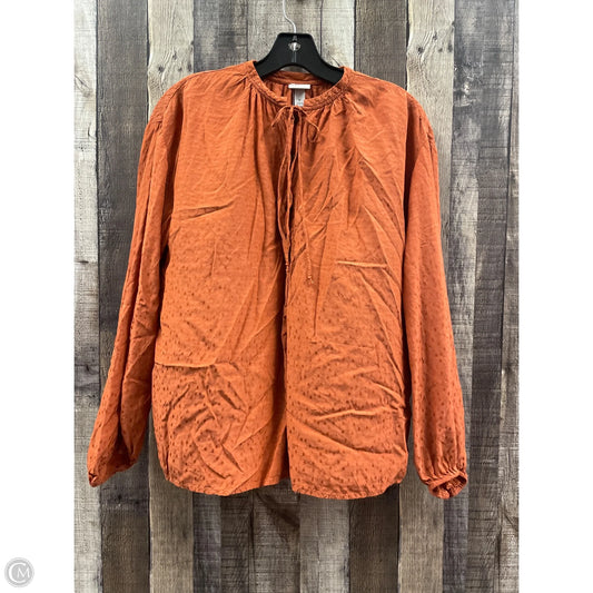 Top Long Sleeve By A New Day In Bronze, Size: S