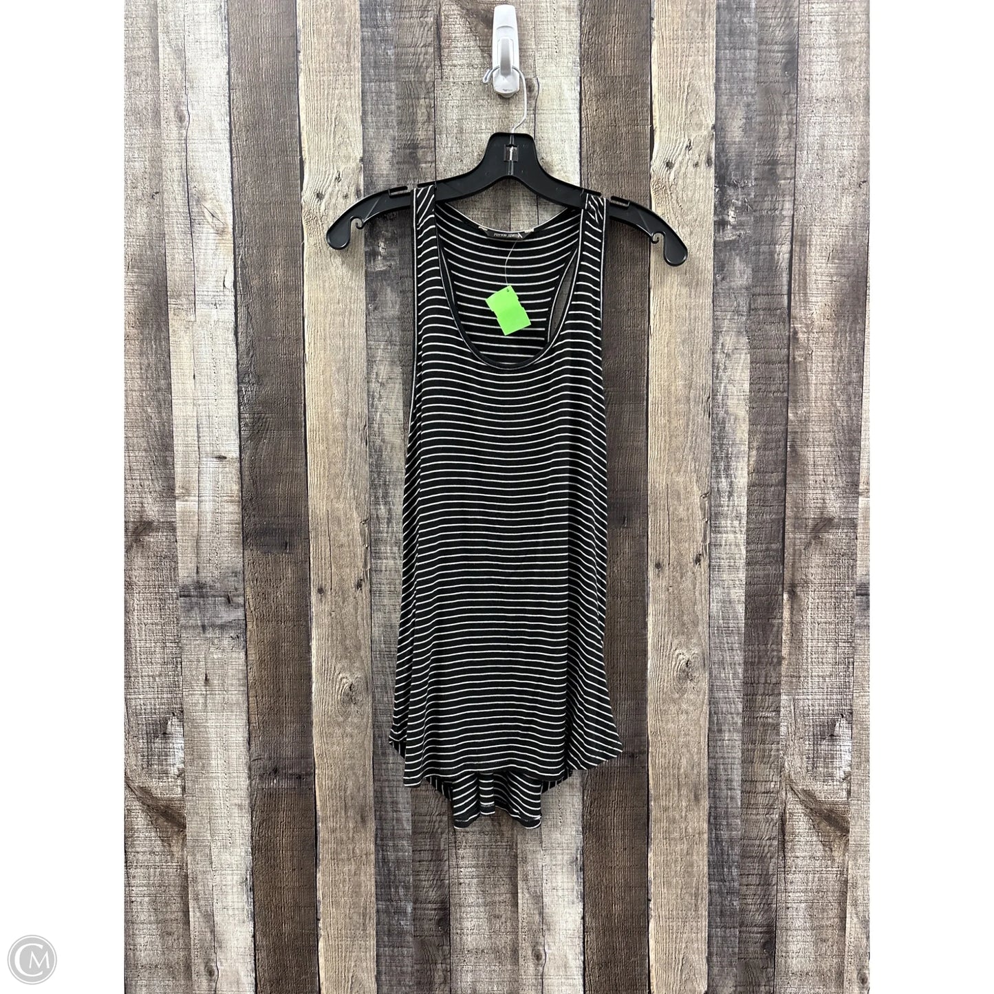 Top Sleeveless By Peyton Jensen In Black & White, Size: S
