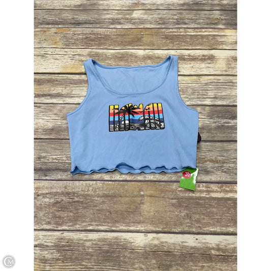 Top Sleeveless By Shein In Blue, Size: L
