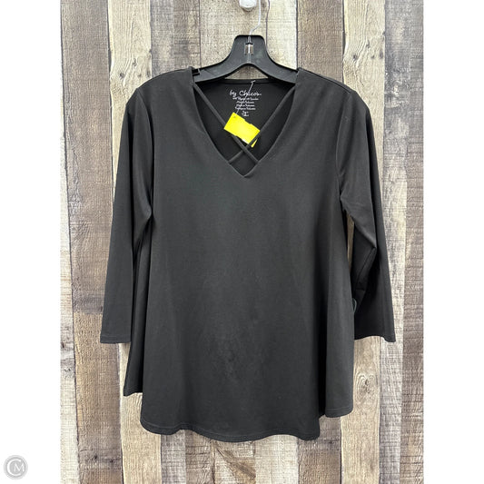 Top Long Sleeve By Chicos In Black, Size: 0