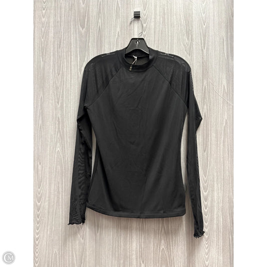Top Long Sleeve By Cme In Black, Size: M