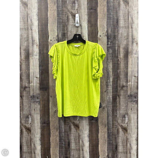 Top Short Sleeve By Easel In Green, Size: M