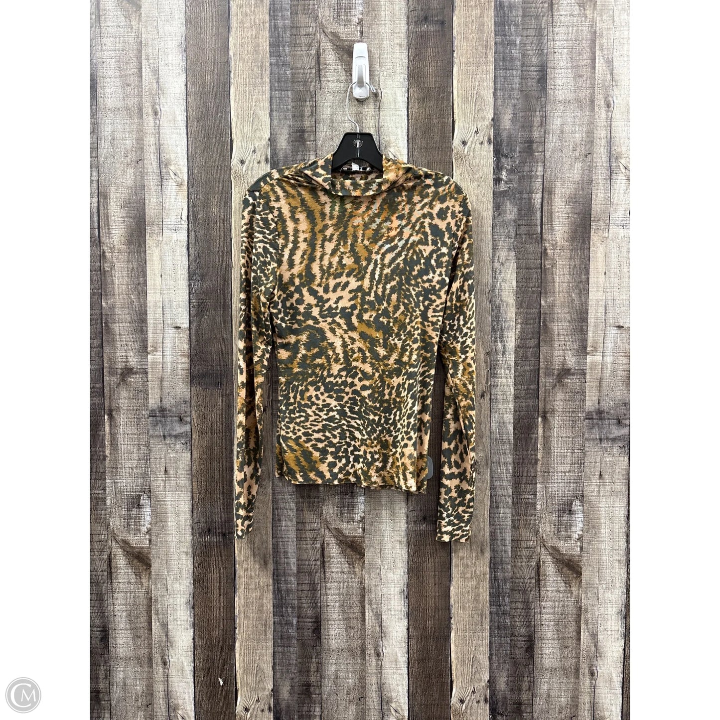 Top Long Sleeve By Afrm In Animal Print, Size: M