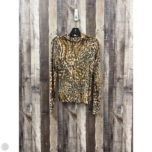 Top Long Sleeve By Afrm In Animal Print, Size: M
