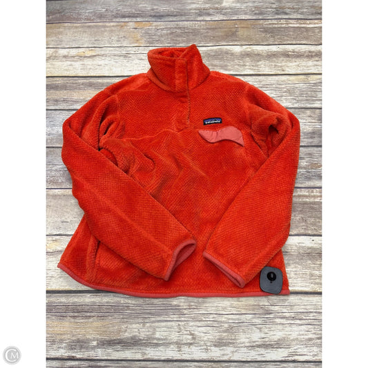 Jacket Fleece By Patagonia In Orange, Size: S