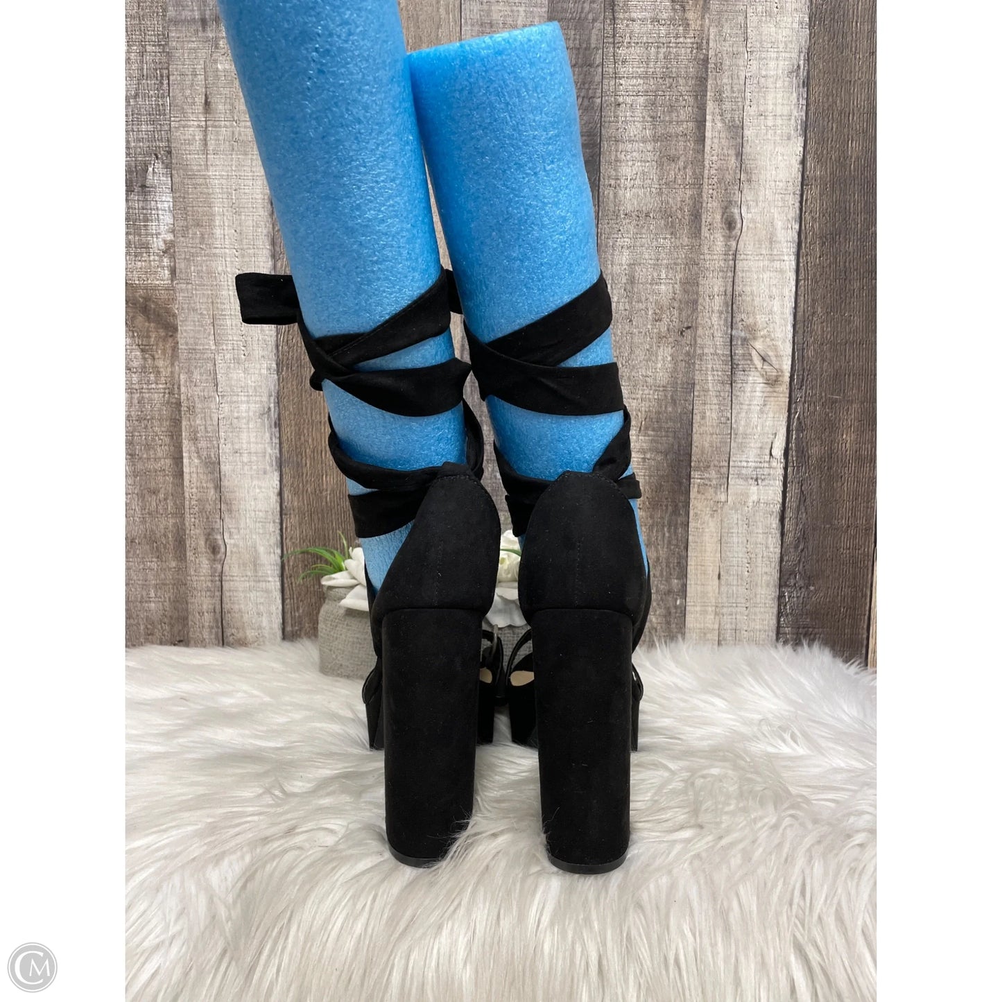 Shoes Heels Block By Fashion Nova In Black, Size: 7