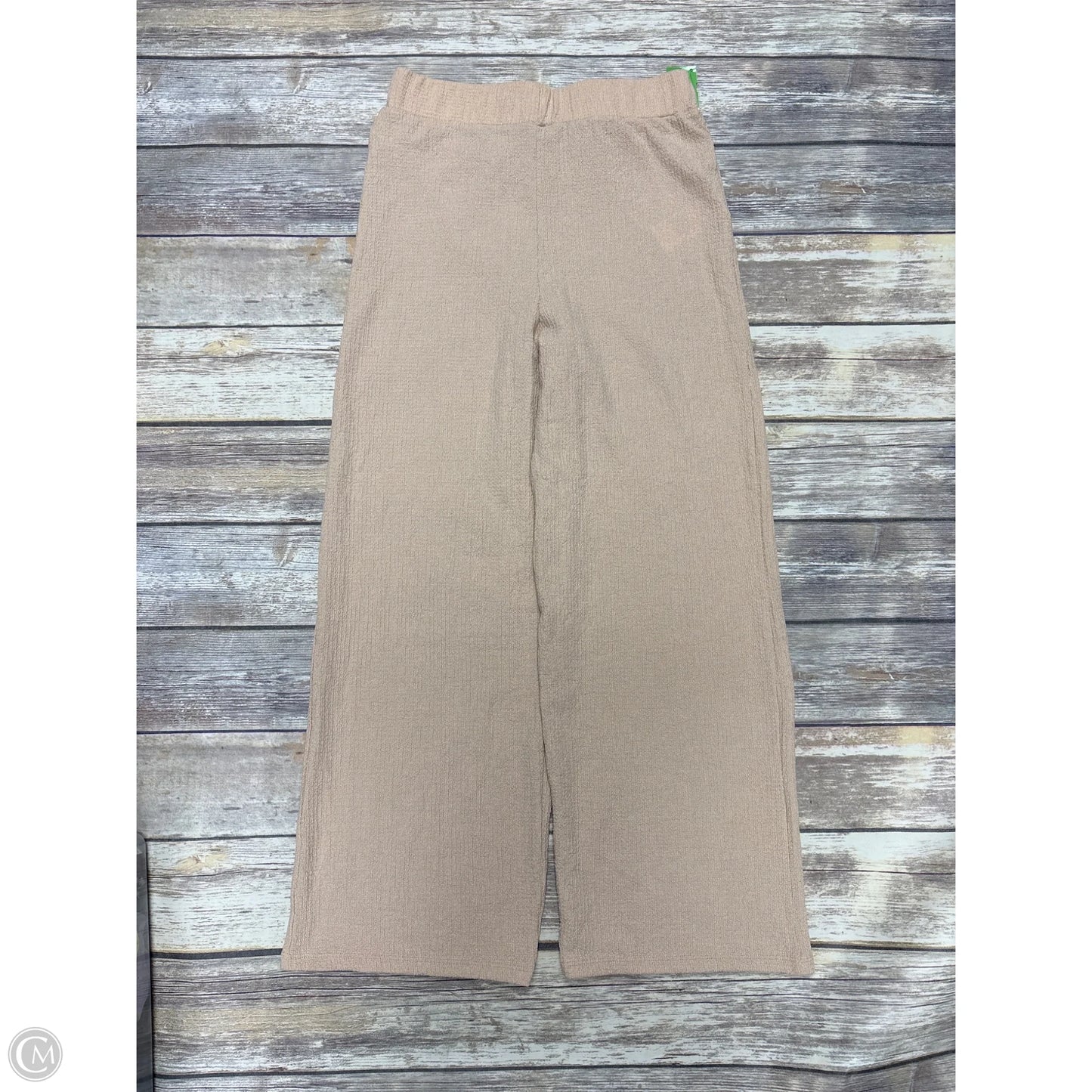 Pants Wide Leg By Cme In Tan, Size: M