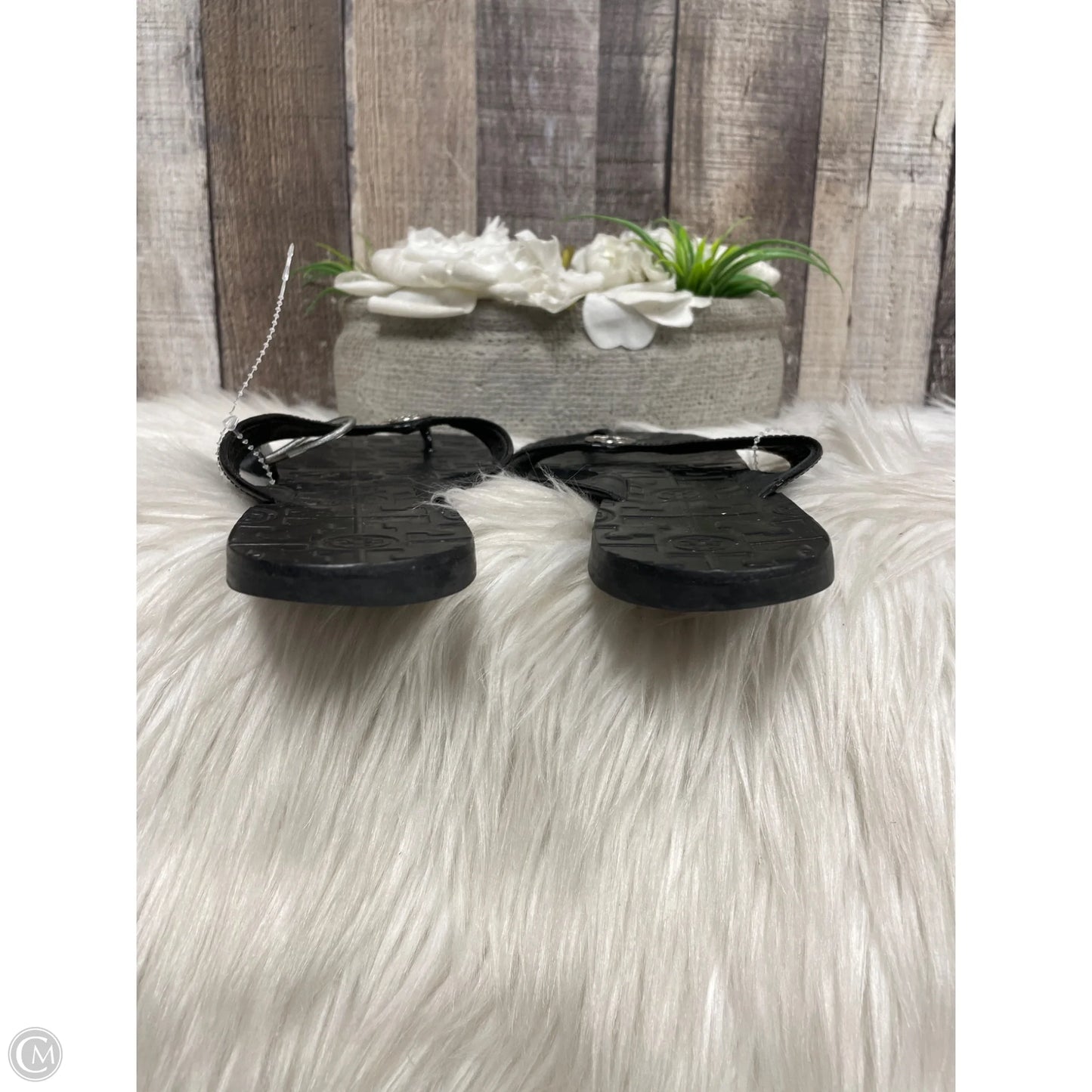Sandals Designer By Tory Burch In Black, Size: 8