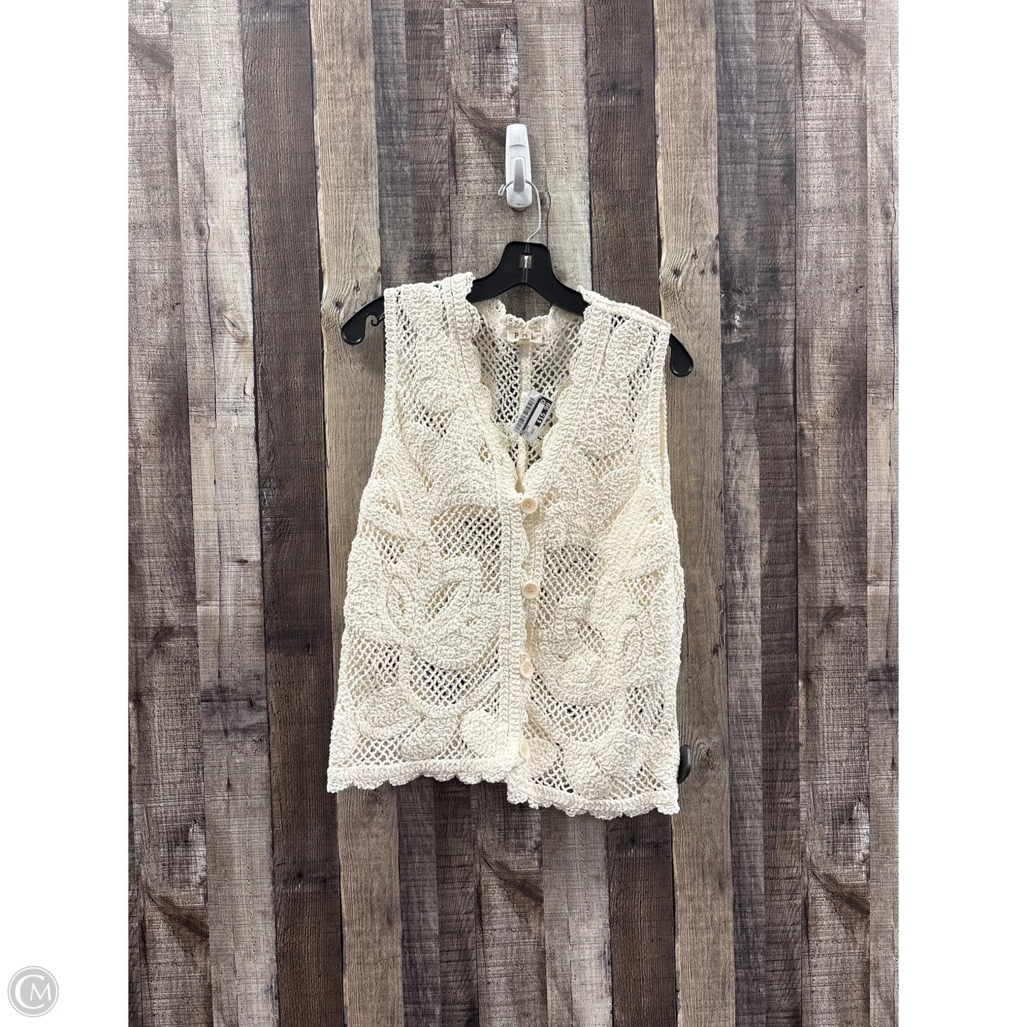 Cardigan By Pol In Ivory, Size: Osfm