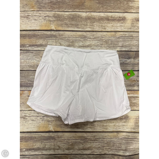 Athletic Shorts By Spyder In White, Size: L