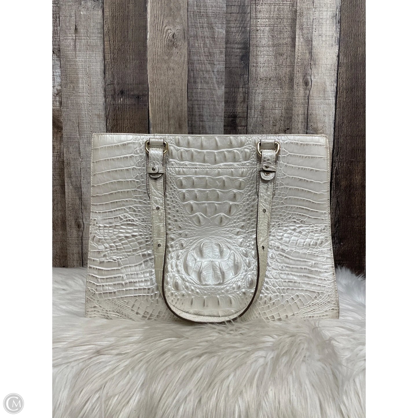 Handbag Designer By Brahmin, Size: Large