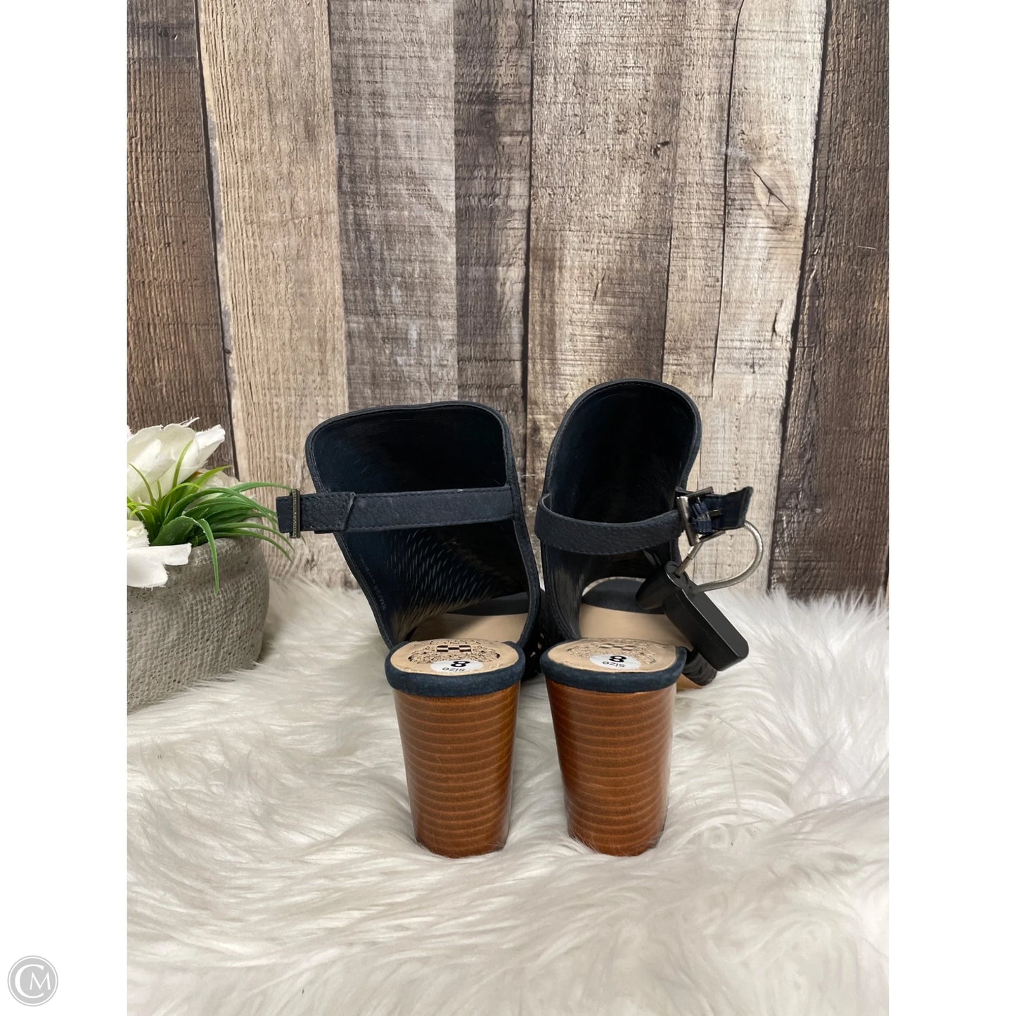 Shoes Heels Block By Vince Camuto In Blue & Brown, Size: 8