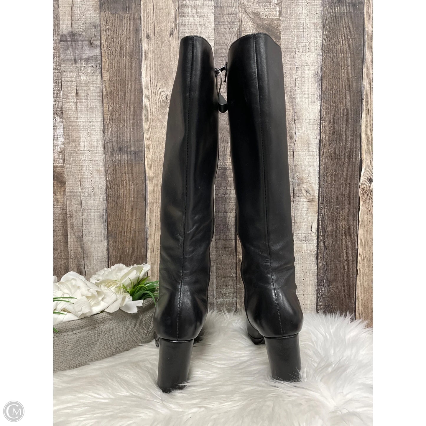 Boots Knee Heels By Cme In Black, Size: 8.5