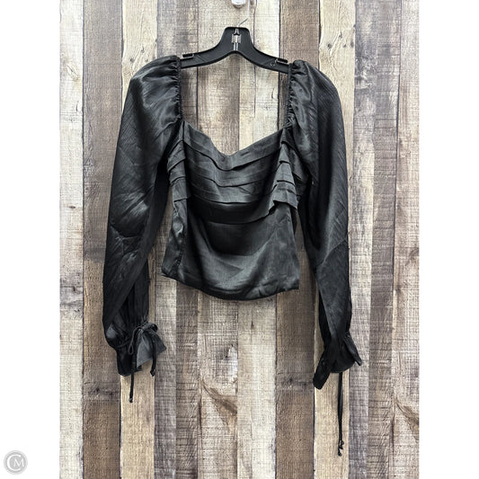 Top Long Sleeve By Francesca's In Black, Size: L