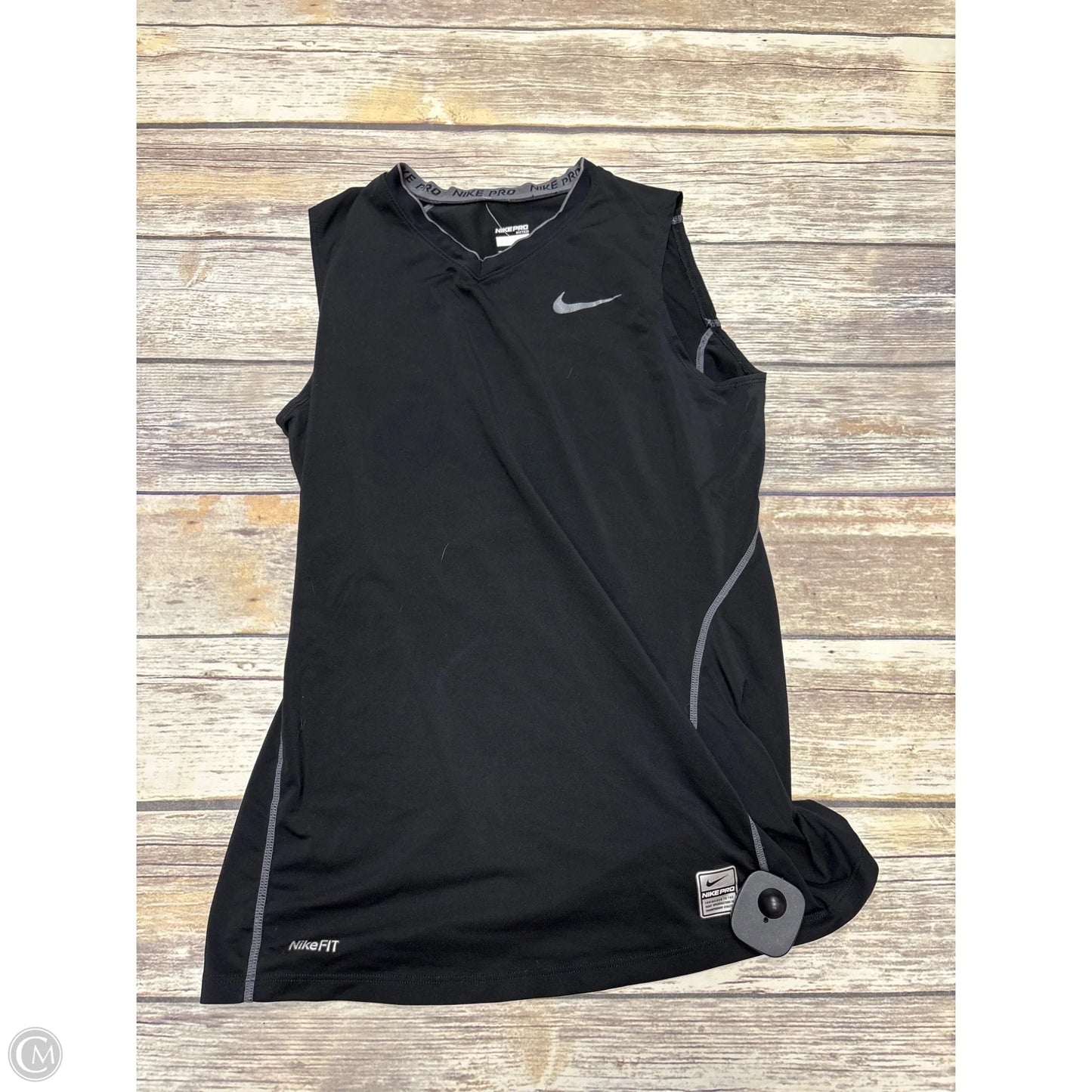 Athletic Tank Top By Nike In Black, Size: S
