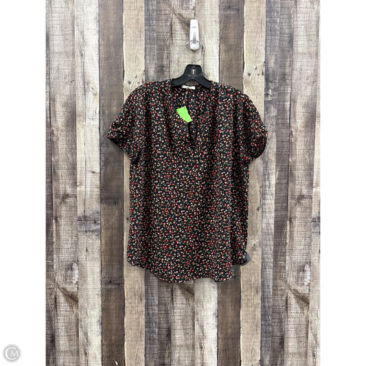 Top Short Sleeve By Pleione In Multi-colored, Size: M