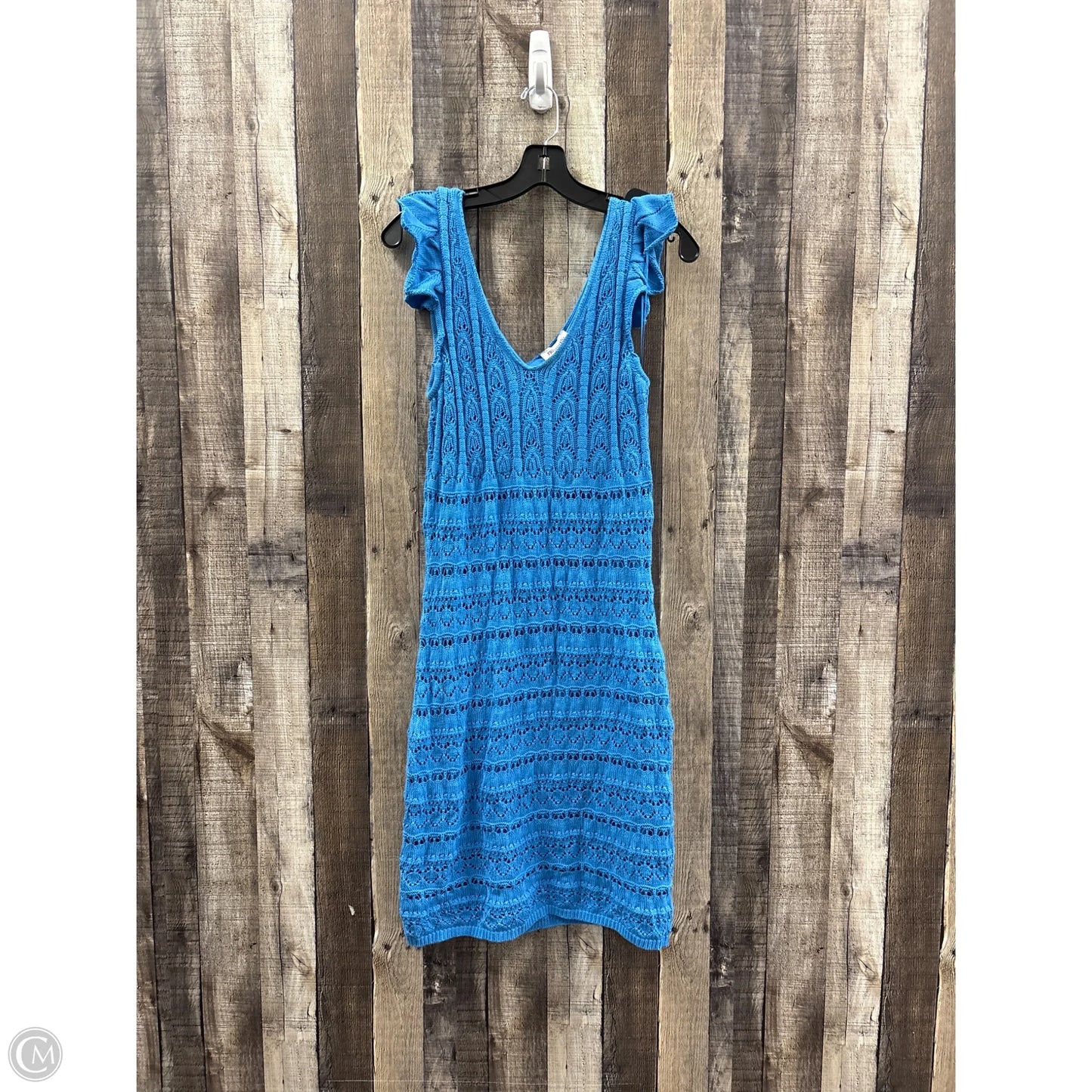 Dress Casual Midi By Freshman In Blue, Size: Xl