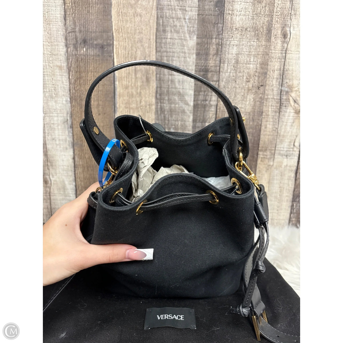 Crossbody Luxury Designer By Versace, Size: Medium