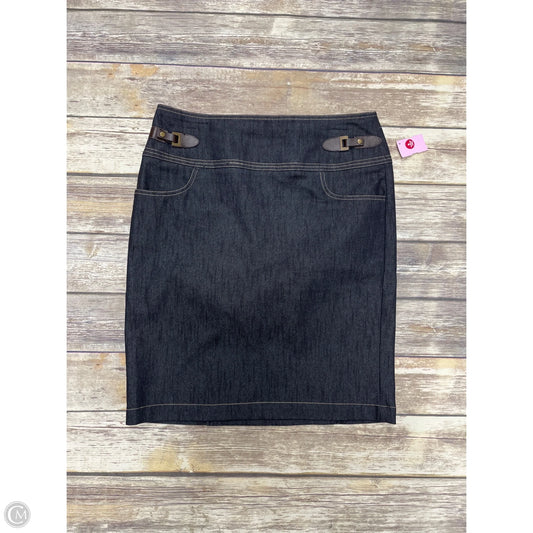 Skirt Maxi By Dressbarn In Blue Denim, Size: 12