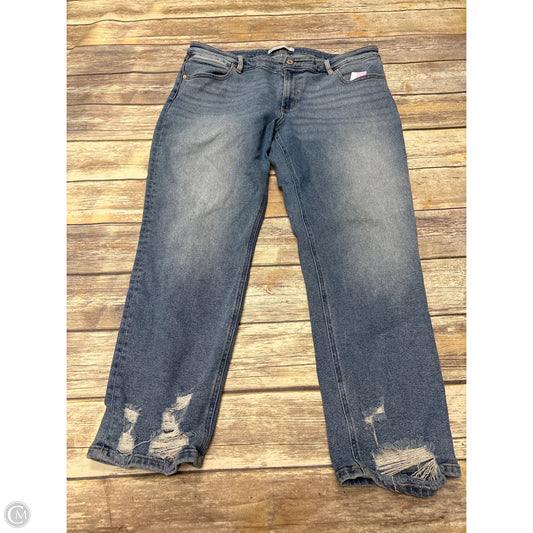 Jeans Straight By Kancan In Blue Denim, Size: 14