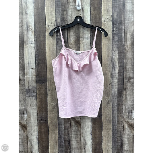 Top Sleeveless By Ophelia Roe In Pink, Size: L
