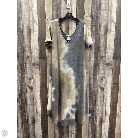 Dress Casual Midi By Emerald In Multi-colored, Size: L