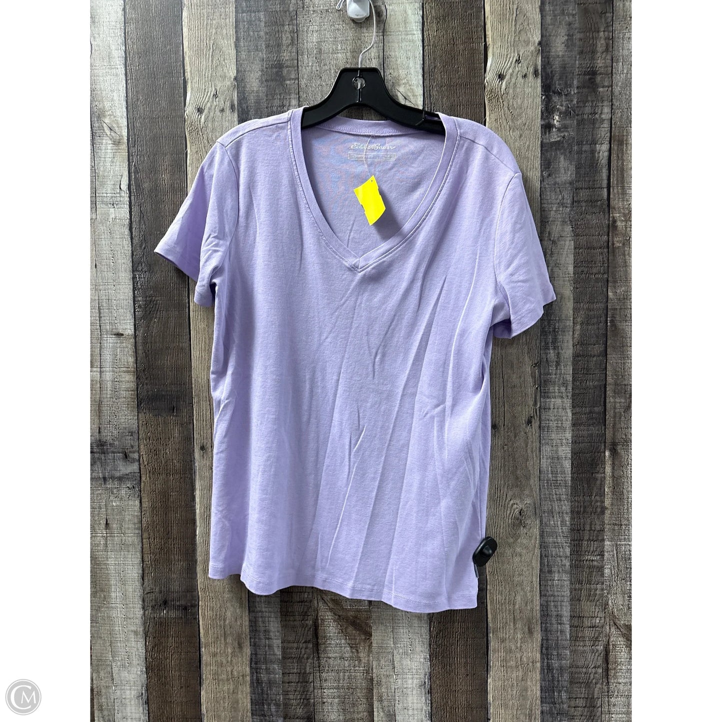 Top Short Sleeve Basic By Eddie Bauer In Purple, Size: Xl