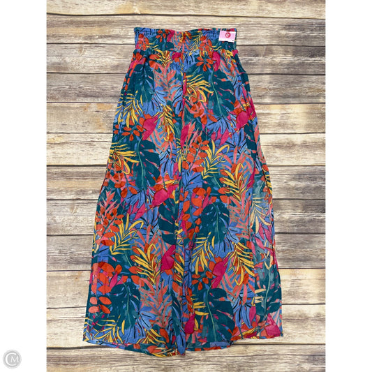 Pants Wide Leg By Kona Sol In Multi-colored, Size: M