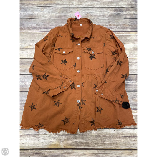 Top Long Sleeve By Cme In Black & Brown, Size: 3x