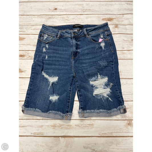 Shorts By Judy Blue In Blue Denim, Size: Xl